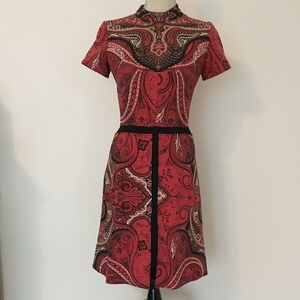 Etro Paisley Red Dress Size 4 (40)